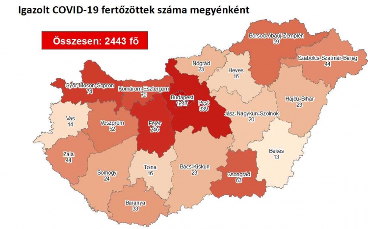 Elhunyt 12 újabb koronavírus-beteg, nőtt a fertőzöttek száma